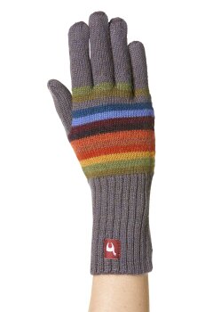 Fingerhandschuh "Arco Iris" aus  feinster Baby Alpakawolle S