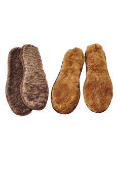 Schuheinlage - Fellsohle aus Alpakafell Naturfarben 37