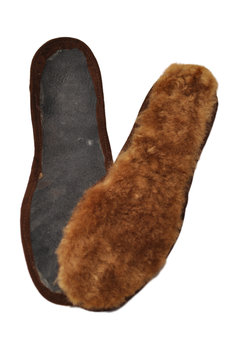 Schuheinlage - Fellsohle aus Alpakafell Naturfarben 42