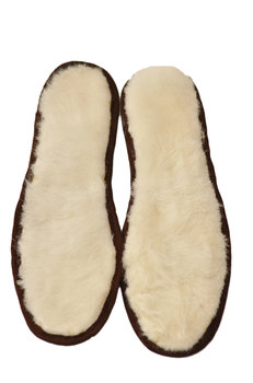 Schuheinlage - Fellsohle aus Alpakafell Naturfarben 42