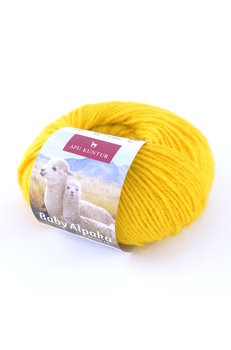 100% Baby Alpaka Wolle Farbe 36 zitronengelb