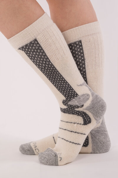 Alpaka Sportsocke - Funktionssocke "Extreme Sports Winter" creme L 42-44