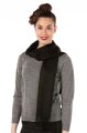 Schal aus 100% Baby Alpakawolle 32*180 cm schwarz