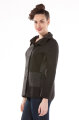 Alpaka Damen Filzjacke "Gorky" schwarz-grau XL