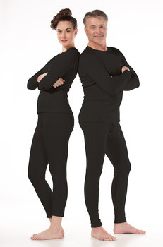 Lange Unterhose aus Alpakawolle für Herren schwarz XL