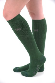Alpaka Jagd- Trachten- Socke grün