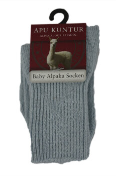 Alpaka Kindersocken baby-rosa 21-23