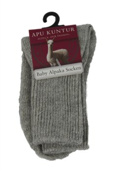 Alpaka Kindersocken baby-rosa 21-23