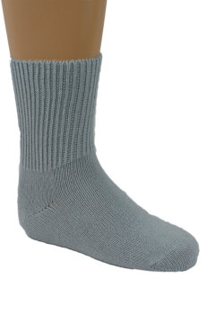 Alpaka Kindersocken silbergrau 18-20