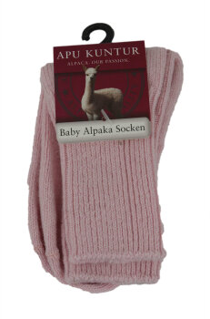 Alpaka Kindersocken silbergrau 30-32