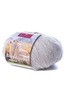 100% Baby Alpaka Wolle N-150 Hellgrau