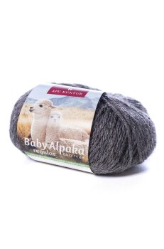 100% Baby Alpaka Wolle N-170 Dunkelgrau