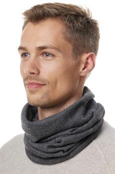 Damen Ringschal "Bergloop" aus Baby Alpakawolle grau