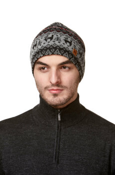 Unisex Mütze "Anden Vientos" gefüttert grau L