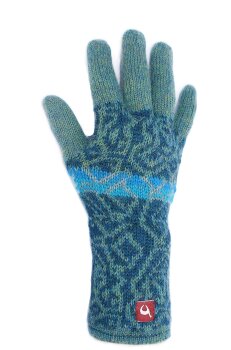 Fingerhandschuh "Chimu" für Damen türkis L