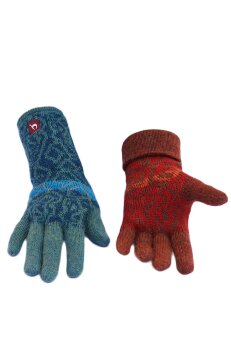 Fingerhandschuh "Chimu" für Damen türkis L