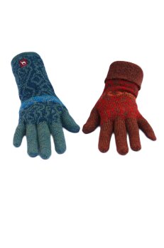 Fingerhandschuh "Chimu" für Damen türkis L