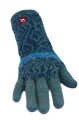 Fingerhandschuh "Chimu" für Damen türkis L