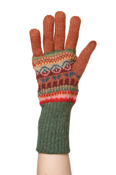 Fingerhandschuh "Luna" im Jacquard- Strick L