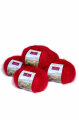 Kuschelgarn rot-meliert 50 g