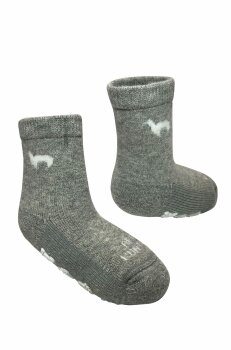 Kinder ABS Socken grau 21-23