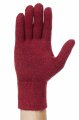 Fingerhandschuhe aus Baby Alpaka Wolle  rot-meliert M