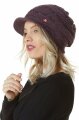 Schirmmütze "Espiga" aubergine meliert M