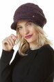 Schirmmütze "Espiga" aubergine meliert M