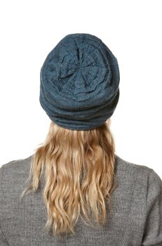 Mütze "Caminos" Beanie Biesen gefüttert rauchblau M