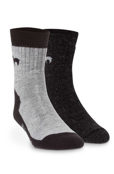 Trekking Socken schwarz-grau -XL Gr. 45-48