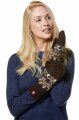 Fausthandschuh Natura natur-schwarz S