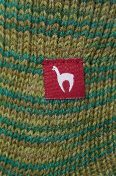 Alpaka Freizeitsocken meliert S 36-38 grün meliert