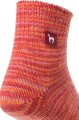 Alpaka Freizeitsocken meliert M 39-41 rot meliert