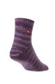 Alpaka Freizeitsocken meliert M 39-41 violett meliert