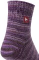 Alpaka Freizeitsocken meliert M 39-41 violett meliert