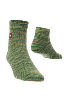 Alpaka Freizeitsocken meliert L 42-44 grün meliert