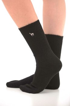 Alpaka Socken SOFT aus 52% Alpaka & 18% Wolle schwarz...