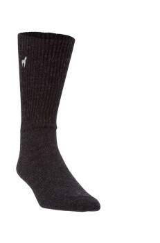 Alpaka Socken SOFT aus 52% Alpaka & 18% Wolle dunkelgrau M 39-41