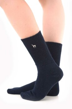 Alpaka Socken SOFT aus 52% Alpaka & 18% Wolle blau M 39-41