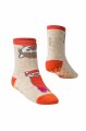ABS Kindersöcken mit Alpaka Motiv orange 18-20