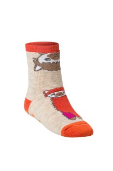 ABS Kindersöcken mit Alpaka Motiv orange 30-32