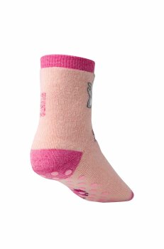 ABS Kindersöcken mit Alpaka Motiv pink 15-17