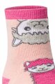 ABS Kindersöcken mit Alpaka Motiv pink 15-17
