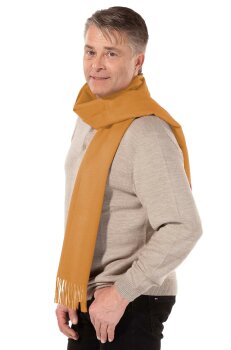 Schal aus 100% Baby Alpakawolle 32*180 cm senape