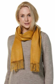 Schal aus 100% Baby Alpakawolle 32*180 cm senape