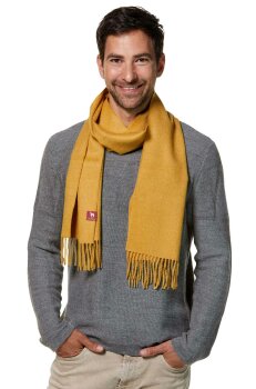 Schal aus 100% Baby Alpakawolle 32*180 cm senape
