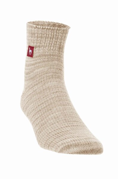 Alpaka Freizeitsocken meliert XL 45-48 sand meliert