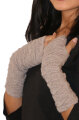 Handstulpe - Pulswärmer "Biesen" 100% Baby Alpakawolle  anthrazit