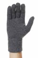 Fingerhandschuhe aus Baby Alpaka Wolle grau M