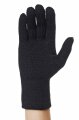 Fingerhandschuhe aus Baby Alpaka Wolle schwarz S